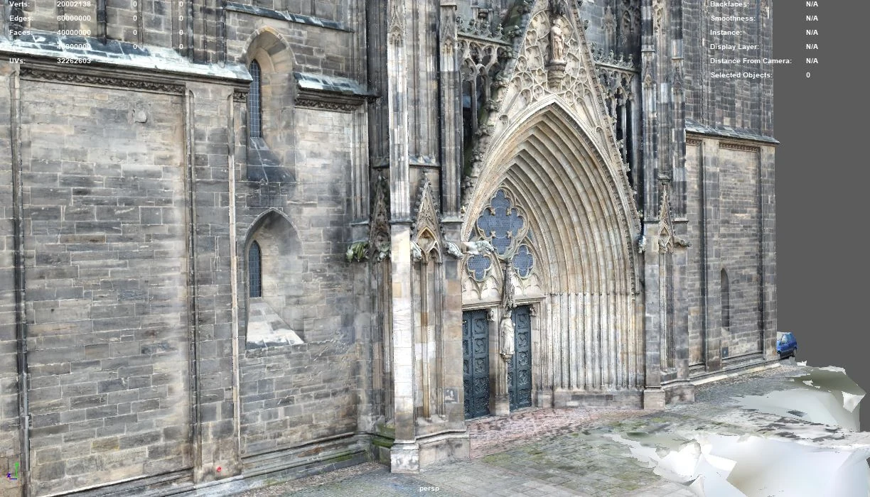 Virtuelle historische Rekonstruktion des Magdeburger Doms und seines Umfelds – Ansicht 6